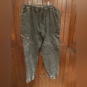 Jogger cargo denim pans